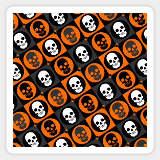 Halloween Skull Pattern Version 3 | Pop Art Sticker